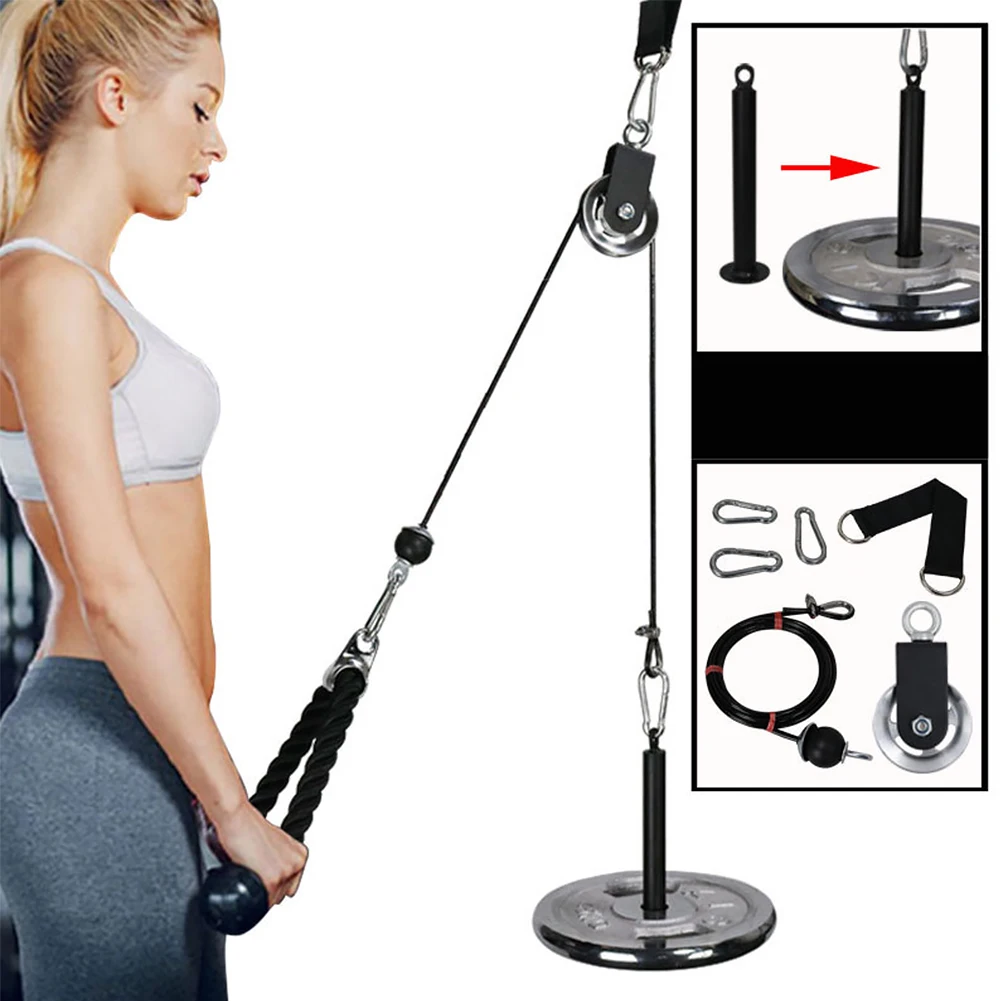 Tricep Durable Easy Install Biceps Home Gym Workout Fitness Attachment Pull Down Machine Set Pulley Cable System Multifunction
Tricep Durable Easy Install Biceps Home Gym Workout Fitness Attachment Pull Down Machine Set Pulley Cable System Multifunction