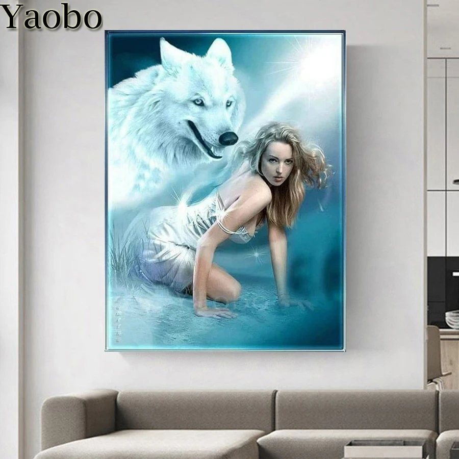 Diy diamond painting beauty and wolf pattern rhinestone mosaic cross stitch 5d rhinestone embroidery kit full square round drill
Diy diamond painting beauty and wolf pattern rhinestone mosaic cross stitch 5d rhinestone embroidery kit full square round drill