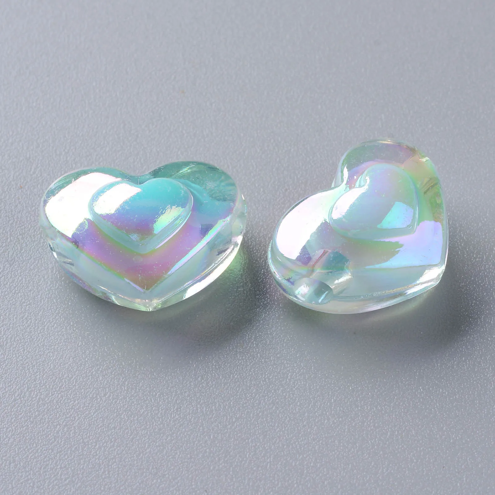 500g Transparent Acrylic Heart Beads AB Color Bead in Bead For DIY Jewelry Making, 13x17x9.5mm, Hole: 2.5mm, about 420pcs
500g Transparent Acrylic Heart Beads AB Color Bead in Bead For DIY Jewelry Making, 13x17x9.5mm, Hole: 2.5mm, about 420pcs