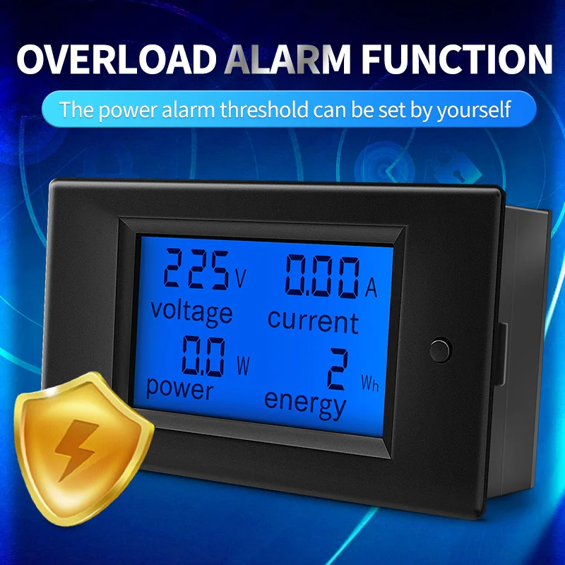 Peacefair AC Single Phase Digital Wattmeter Power Energy Meter Electricity Watt Kwh Meter Voltmeter Ammeter PZEM061 with Coil CT
Peacefair AC Single Phase Digital Wattmeter Power Energy Meter Electricity Watt Kwh Meter Voltmeter Ammeter PZEM061 with Coil CT