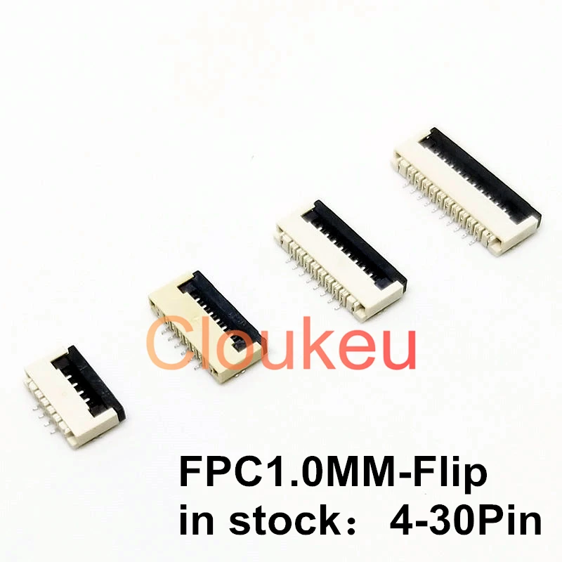 10Pcs FPC 1.0MM Flip Type Bottom Contact Connector 4P 5P 6P 7P 8P 9P 10P 12P 14P 16P 18P 20P 22P 24P 26P 28P 30P
10Pcs FPC 1.0MM Flip Type Bottom Contact Connector 4P 5P 6P 7P 8P 9P 10P 12P 14P 16P 18P 20P 22P 24P 26P 28P 30P