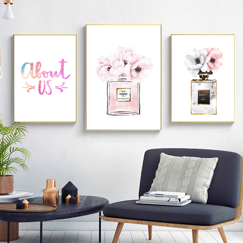 Fashion Vogue Book Perfume Posters and Prints Lipstick Makeup Canvas Painting Paris Wall Art Pictures for Living Room No Frame
Fashion Vogue Book Perfume Posters and Prints Lipstick Makeup Canvas Painting Paris Wall Art Pictures for Living Room No Frame