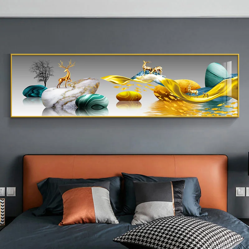 Modern Simple Bedroom Decorative Painting Light Luxury Master Canvas Painting Room Background Wall Print Posters For Living Room
Modern Simple Bedroom Decorative Painting Light Luxury Master Canvas Painting Room Background Wall Print Posters For Living Room
