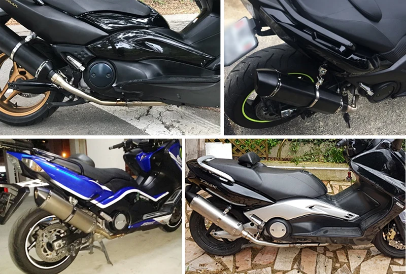 Выхлопная труба Tmax500 Tmax530 для Yamaha T-MAX Tmax 500 530 2010-2018 с выхлопной трубой | Автомобили и