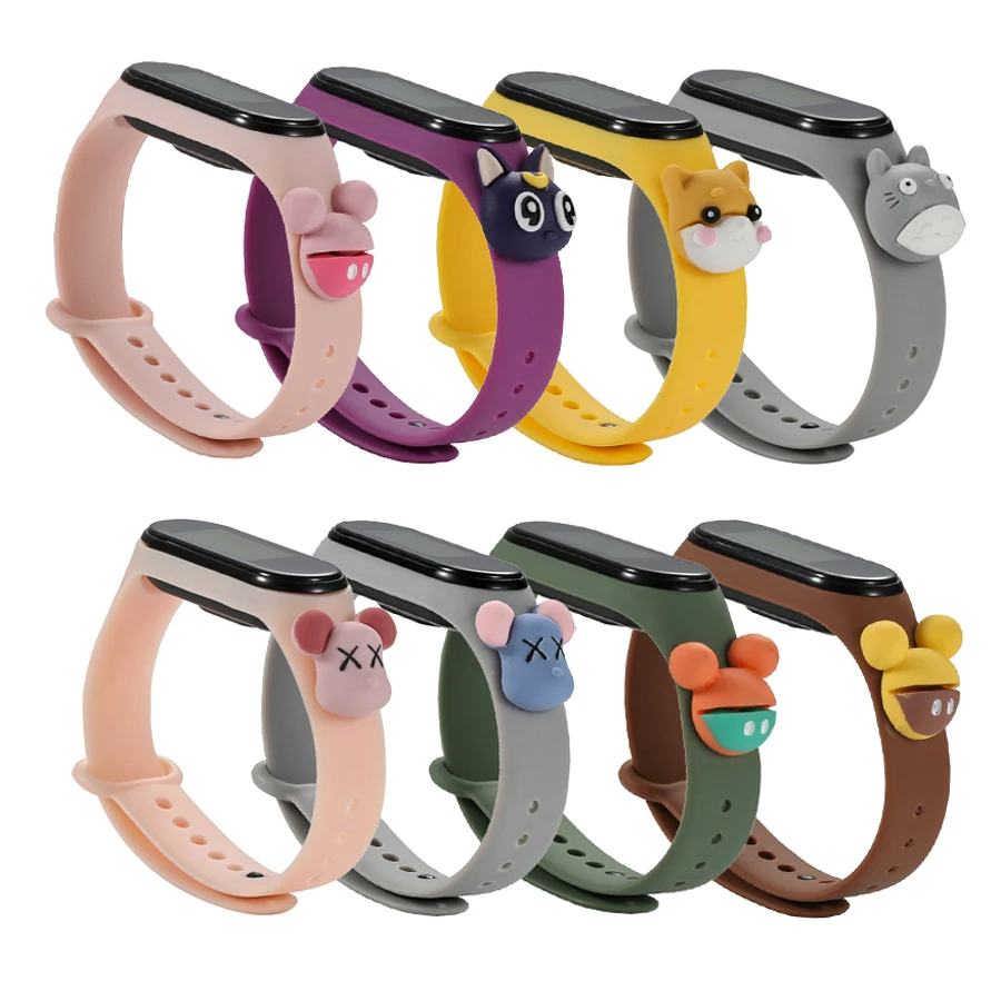 Cartoon Bracelet Smart Watch Strap Replaceable For Xiaomi Band Silicone Creative Student Plastic Waterproof Sport Wristband
Cartoon Bracelet Smart Watch Strap Replaceable For Xiaomi Band Silicone Creative Student Plastic Waterproof Sport Wristband