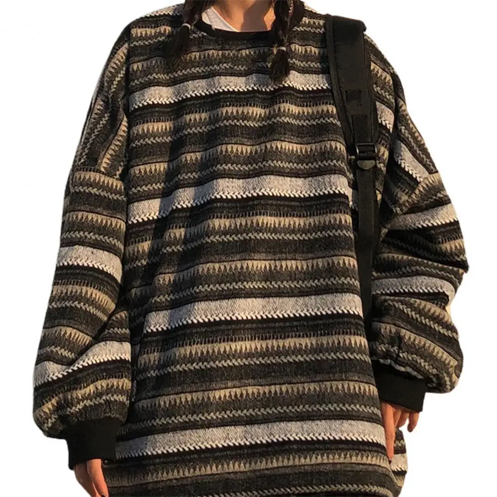 Casual Women Sweater Stripe Vintage Style Slouchy Oversized Fall Sweater for Daily Wear Pullover Top Women Clothing xxxxl
Casual Women Sweater Stripe Vintage Style Slouchy Oversized Fall Sweater for Daily Wear Pullover Top Women Clothing xxxxl