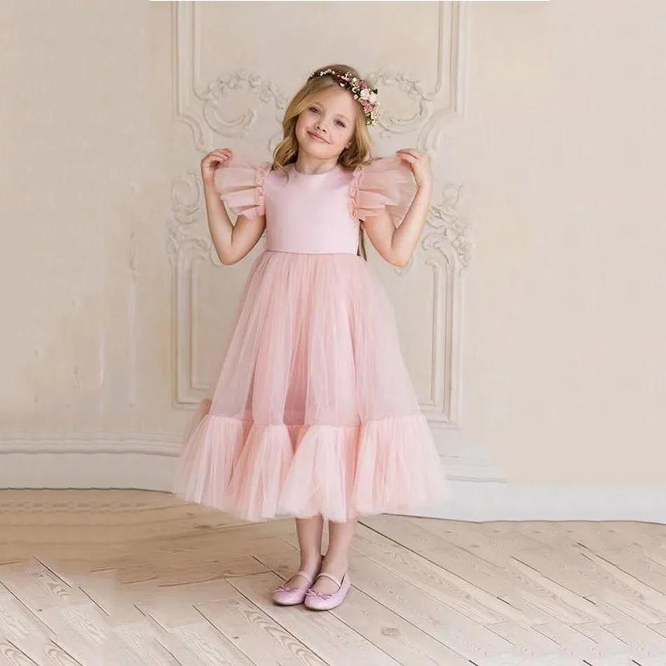 Flower Girl Dress Children Bridemaid Wedding Dresses For Kids Pink Tulle Gowns 2021 New Girls Boutique Party Wear Elegant Frocks
Flower Girl Dress Children Bridemaid Wedding Dresses For Kids Pink Tulle Gowns 2021 New Girls Boutique Party Wear Elegant Frocks