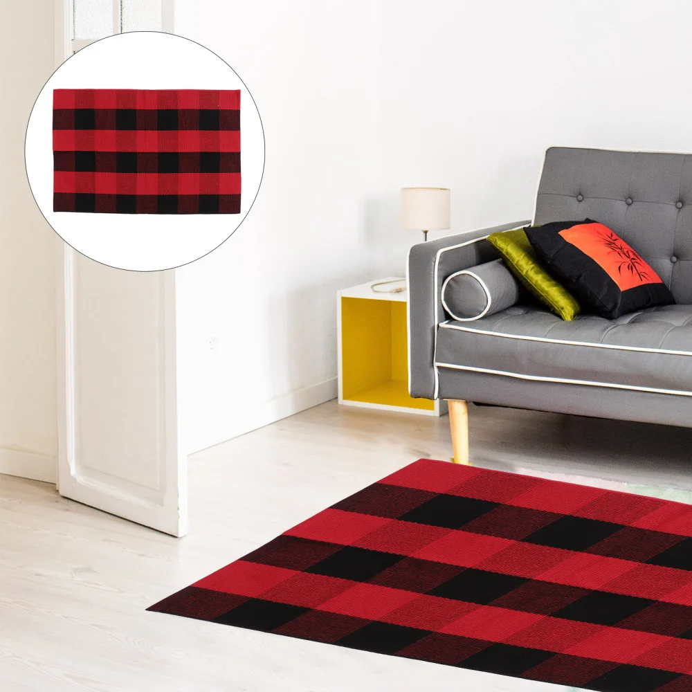 1Pc Delicate Check Rug Front Door Mat Home Decoration for Indoor Chirsmas 
1Pc Delicate Check Rug Front Door Mat Home Decoration for Indoor Chirsmas
