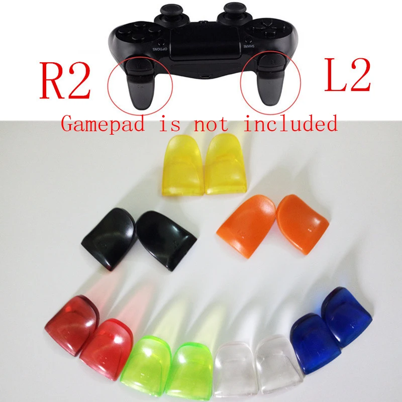 Кнопка R2 L2 Нескользящая удлиненная крышка триггера удлинитель для Playstation 4