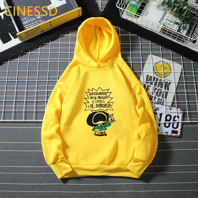 Mafalda Hoodie Children Harajuku Cute Funny Sweatshirt Winter 2020 Fashion Girls Clothes Unisex Tops Kids Teen Streetwear Fleece
Mafalda Hoodie Children Harajuku Cute Funny Sweatshirt Winter 2020 Fashion Girls Clothes Unisex Tops Kids Teen Streetwear Fleece
