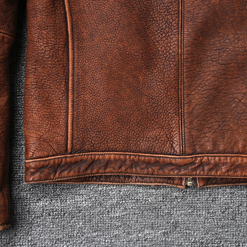 Cow Leather 100%Pure Coat For Men Spring Autumn Geniune Leather Jacket Short Slim Motocycle Vintage Outwear 681 MF131
Cow Leather 100%Pure Coat For Men Spring Autumn Geniune Leather Jacket Short Slim Motocycle Vintage Outwear 681 MF131