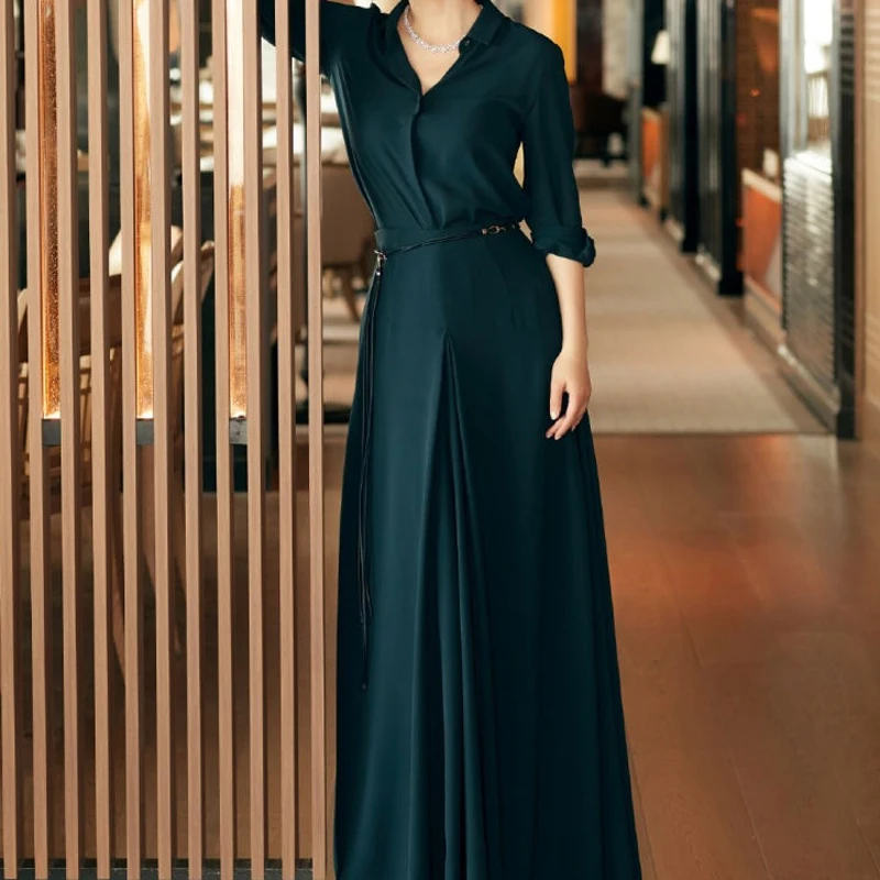 Spring New Single-Breasted Long-Sleeved Elegant Shirt Belt Slim-Fit Half Skirt Suit Women'S Clothing High-Quality Temperament
Spring New Single-Breasted Long-Sleeved Elegant Shirt Belt Slim-Fit Half Skirt Suit Women'S Clothing High-Quality Temperament