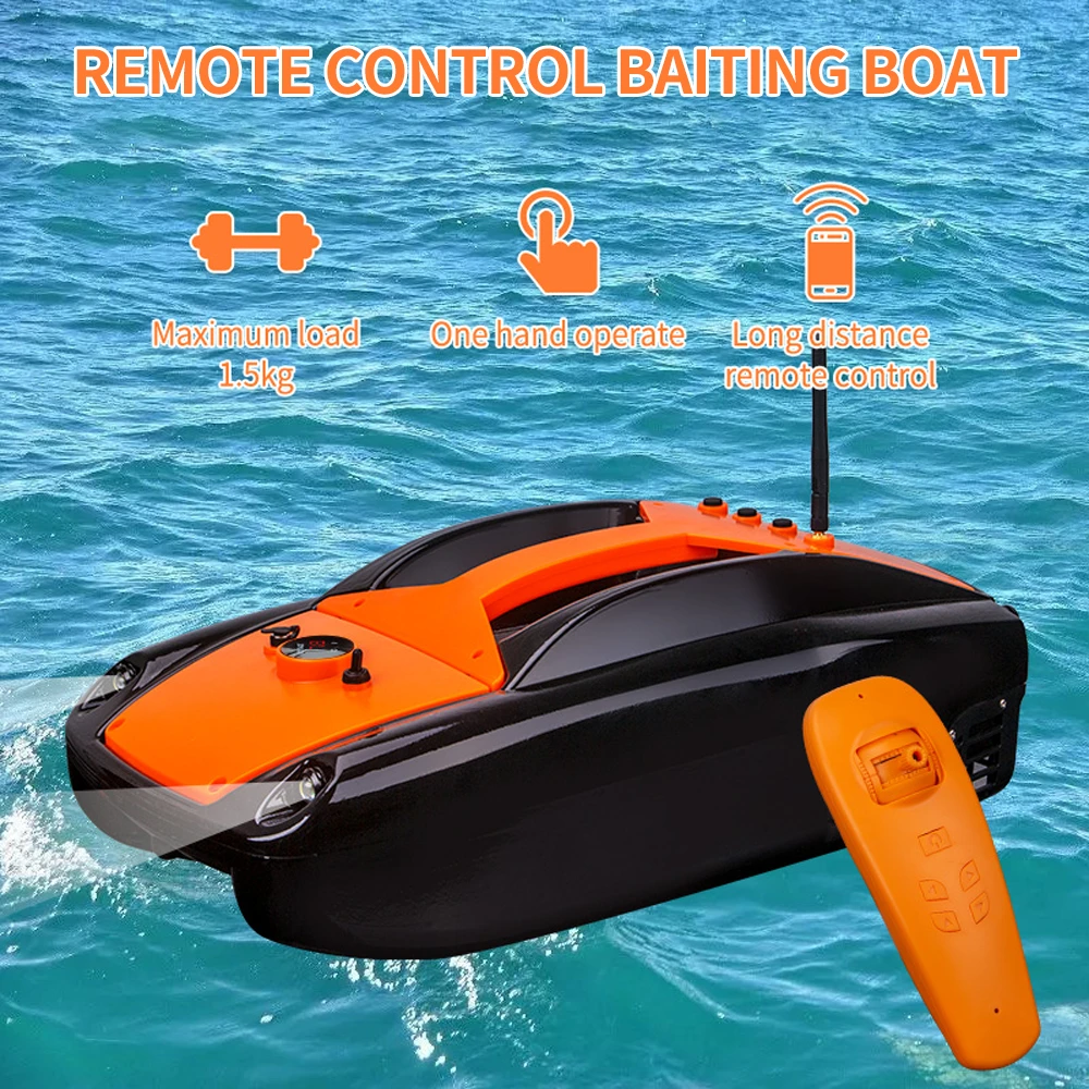 New Function Fixed Speed Cruise Remote Control Fishing Finder Boat 1.5KG 300M LED Night Light Lure Fishing Smart RC Bait Boat
New Function Fixed Speed Cruise Remote Control Fishing Finder Boat 1.5KG 300M LED Night Light Lure Fishing Smart RC Bait Boat