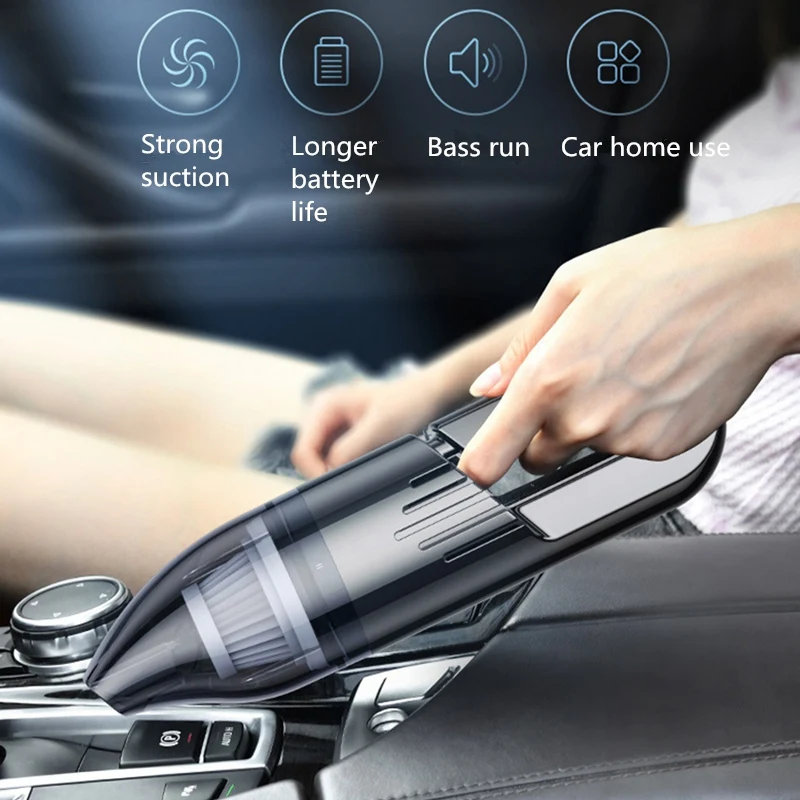 Car Vacuum Cleaner 120W 6000Pa High Suction Handheld Vacuum Cleaner Low Noise Wet and Dry Mini Vacuum Cleaner
Car Vacuum Cleaner 120W 6000Pa High Suction Handheld Vacuum Cleaner Low Noise Wet and Dry Mini Vacuum Cleaner
