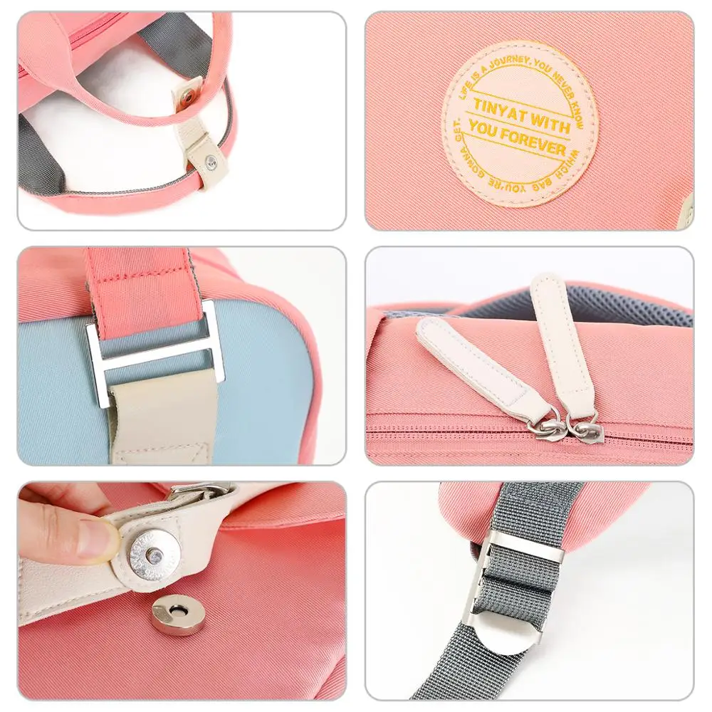 TINYAT women's backpack canvas waterproof feminina laptop backpack 15inch Pink Patchwork school backpacks bags for teenage girls
TINYAT women's backpack canvas waterproof feminina laptop backpack 15inch Pink Patchwork school backpacks bags for teenage girls