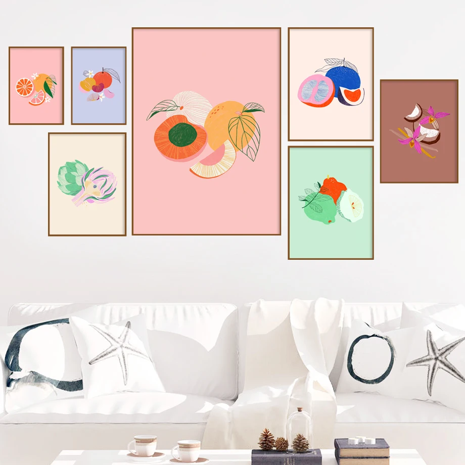 Cartoon Fruits Leaves Wall Art Apple Orange Melon Canvas Painting Nordic Posters and Prints Flower Picture for Living Room Decor
Cartoon Fruits Leaves Wall Art Apple Orange Melon Canvas Painting Nordic Posters and Prints Flower Picture for Living Room Decor