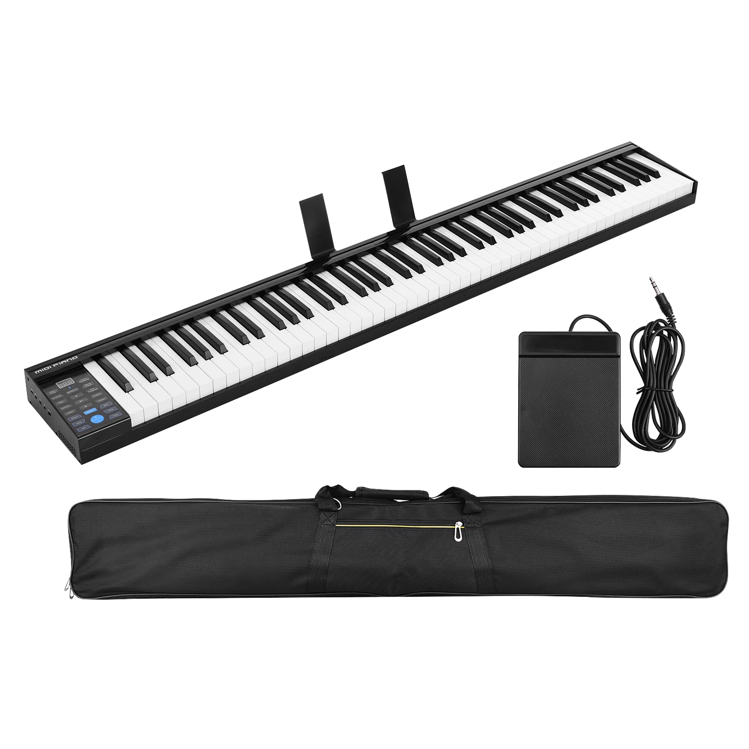 

Цифровая электронная клавиатура для пианино, 88 клавиш, миди-высветильник вая полоса, 400 тонов, 128 ритмов, 80 демо-треков, набор наушников