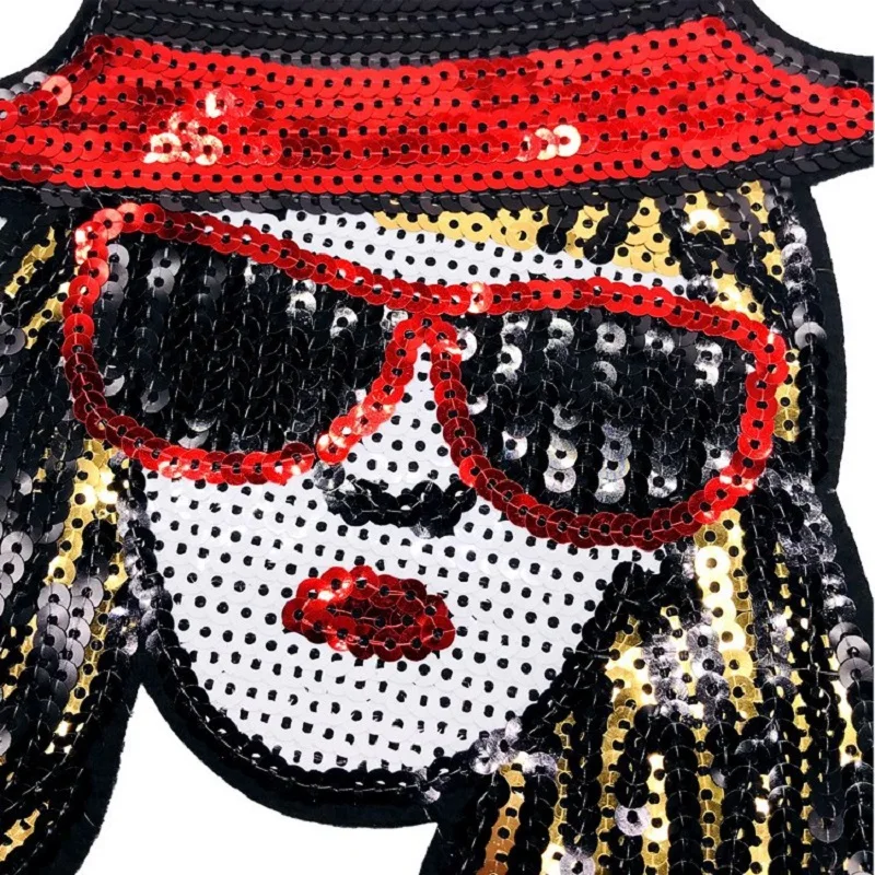 large Girl avatar Sequins Embroidery Ironing Patch For DIY Stickers Sew On Clothes Denim Jacke clothing Back patch wholesale 
large Girl avatar Sequins Embroidery Ironing Patch For DIY Stickers Sew On Clothes Denim Jacke clothing Back patch wholesale