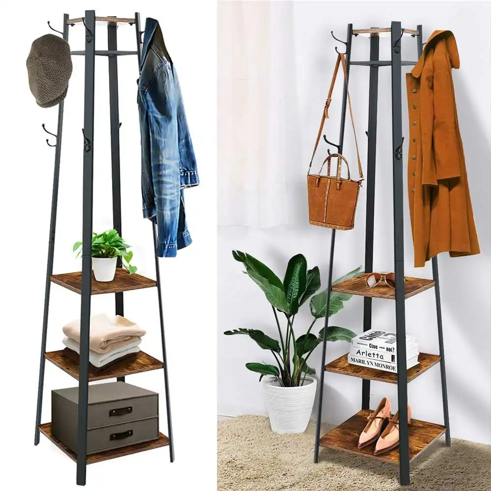 Three Layers Square Coat Hanging Rack Metal Wooden Clothes Holder Shelv Floor Shelf Stand Multifunction Home Cloth Storage Rack
Three Layers Square Coat Hanging Rack Metal Wooden Clothes Holder Shelv Floor Shelf Stand Multifunction Home Cloth Storage Rack