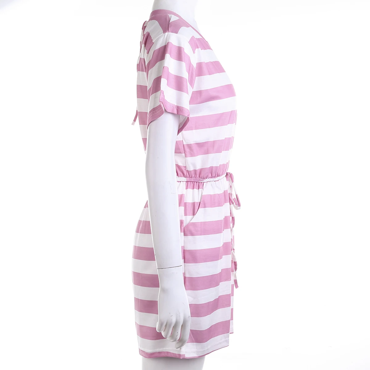 Fashion Women Striped Jumpsuit Sleepwear Lady Summer Romper Short Sleeve Shorts Bodysuit Loose Casual Playsuits Pajama Sets
Fashion Women Striped Jumpsuit Sleepwear Lady Summer Romper Short Sleeve Shorts Bodysuit Loose Casual Playsuits Pajama Sets
