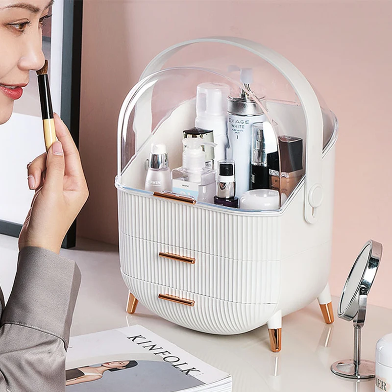 Makeup Organizer Cosmetic Storage Box Lipstick Rack Jewelry Storage Box Cosmetic Brush Portable Drawer with Cover Dustproof
Makeup Organizer Cosmetic Storage Box Lipstick Rack Jewelry Storage Box Cosmetic Brush Portable Drawer with Cover Dustproof