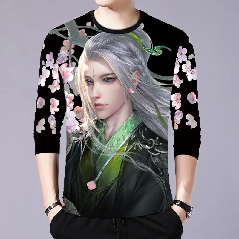 Long Sleeve T-shirt Men's Fattening Large Men's Casual Printing Spring and Autumn Winter Casual Base Shirt Men's
Long Sleeve T-shirt Men's Fattening Large Men's Casual Printing Spring and Autumn Winter Casual Base Shirt Men's