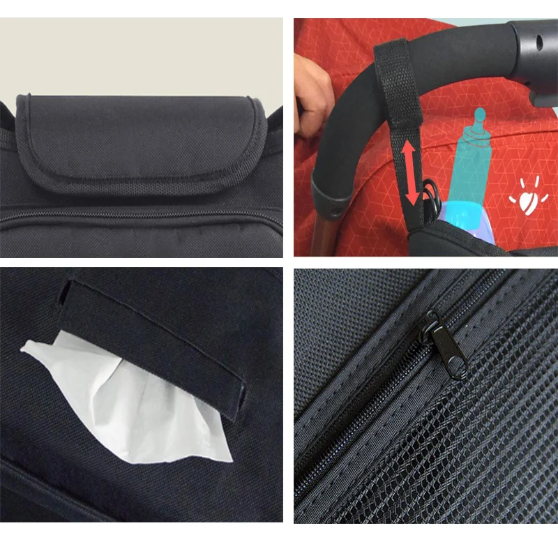 Portable Baby Stroller Organizer Mummy Diaper Bag Hook Baby Carriage Waterproof Large Capacity Stroller Accessories Travel Bags
Portable Baby Stroller Organizer Mummy Diaper Bag Hook Baby Carriage Waterproof Large Capacity Stroller Accessories Travel Bags