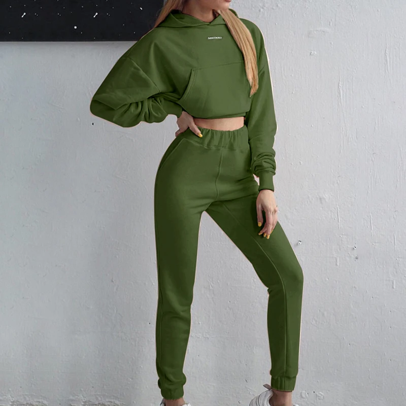 Leisure long sleeve suit Women's home set hooded loose Street style women's two piece Jogging sets autumn winter 2020
Leisure long sleeve suit Women's home set hooded loose Street style women's two piece Jogging sets autumn winter 2020