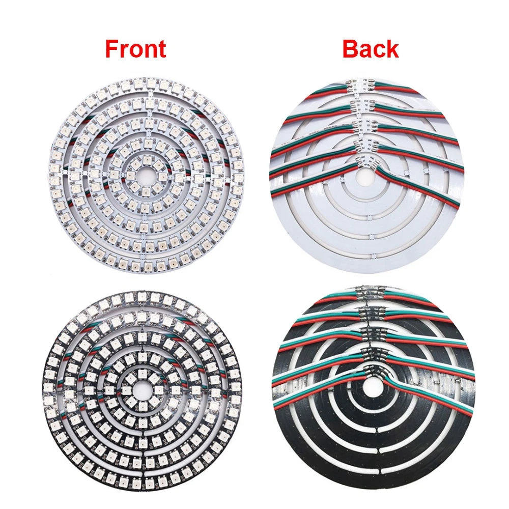 WS2812B Led Module 8/16/24/35/45Leds Pixel Gyverlamp RGB Led Ring lndividul AddressabIe WS2812 IC BuiIt-in Lights
WS2812B Led Module 8/16/24/35/45Leds Pixel Gyverlamp RGB Led Ring lndividul AddressabIe WS2812 IC BuiIt-in Lights