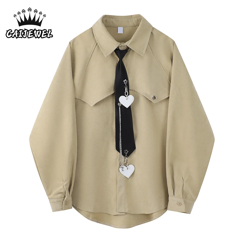 Женская блузка с длинным рукавом, мешковатая винтажная блузка в стиле Харадзюку с завязками-цепочками, Дамские топы, рубашка на пуговицах, ...
Женская блузка с длинным рукавом, мешковатая винтажная блузка в стиле Харадзюку с завязками-цепочками, Дамские топы, рубашка на пуговицах, ...