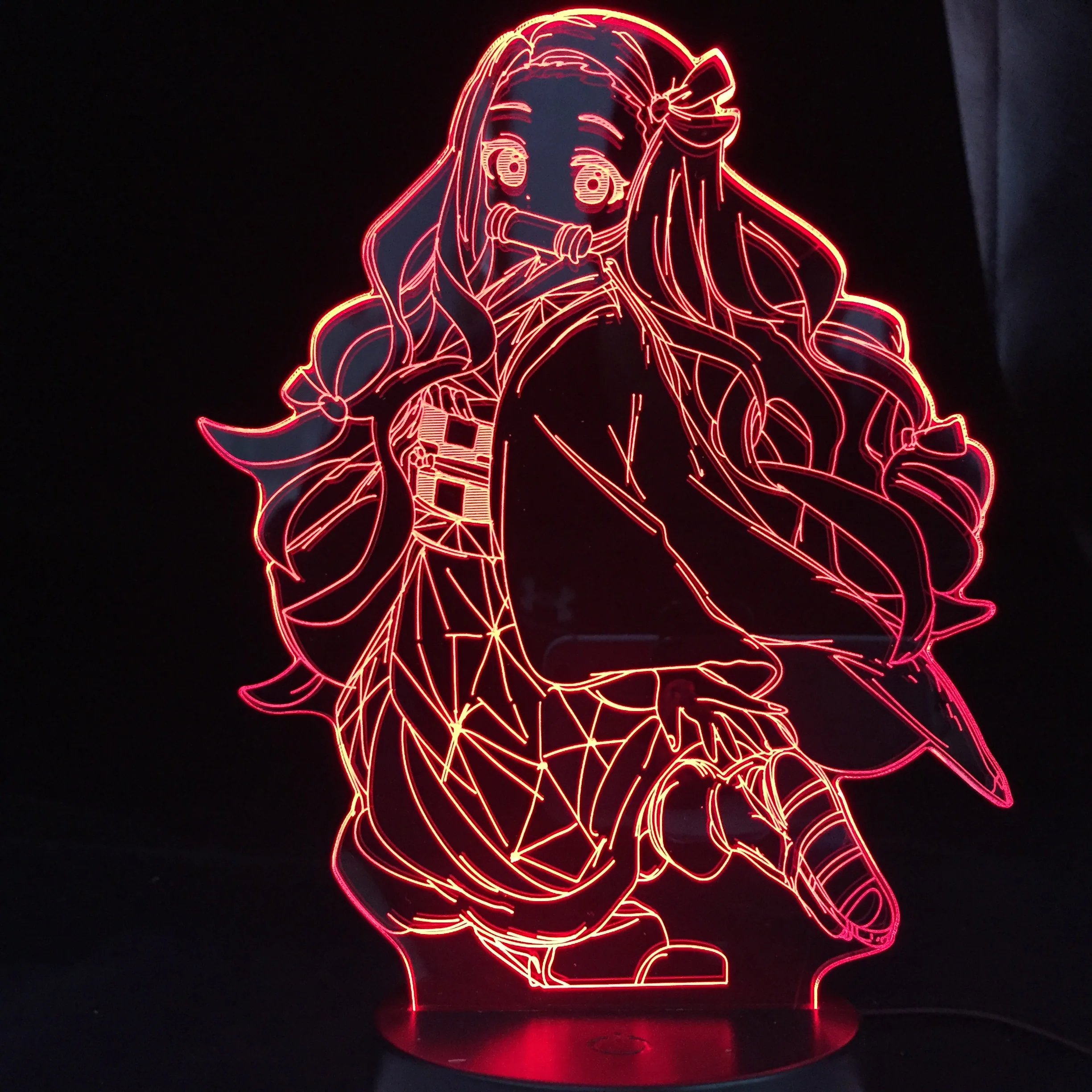 Kimetsu No Yaiba Nezuko Kamado Figure 3D Led Night Light for Bedroom Decor Nightlight Kids Child Table 3d Lamp Demon Slayer Gift
Kimetsu No Yaiba Nezuko Kamado Figure 3D Led Night Light for Bedroom Decor Nightlight Kids Child Table 3d Lamp Demon Slayer Gift