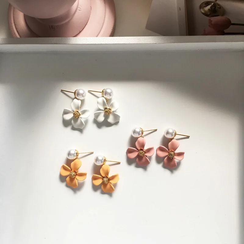 Korean Style Cute Flower Drop Earrings For Women S925 needle New Fashion Sweet Earrings Wholesale Jewelry Gifts
Korean Style Cute Flower Drop Earrings For Women S925 needle New Fashion Sweet Earrings Wholesale Jewelry Gifts
