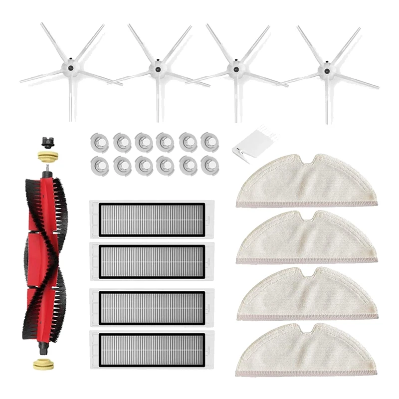 Replacement Parts HEPA Filter Brush Mop Cloth Kit for Xiaomi Roborock S6 S60 S65 S5 MAX Robot Vacuum Cleaner(White)
Replacement Parts HEPA Filter Brush Mop Cloth Kit for Xiaomi Roborock S6 S60 S65 S5 MAX Robot Vacuum Cleaner(White)