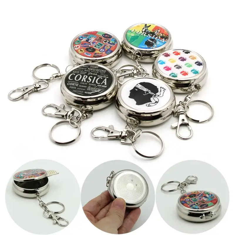 Portable Cigar Ashtry Ash Tray Mini Portable Car Ashtray Tobacco Rolling Tray Creative Round Tinplate Pocket Holder Ashtray
Portable Cigar Ashtry Ash Tray Mini Portable Car Ashtray Tobacco Rolling Tray Creative Round Tinplate Pocket Holder Ashtray