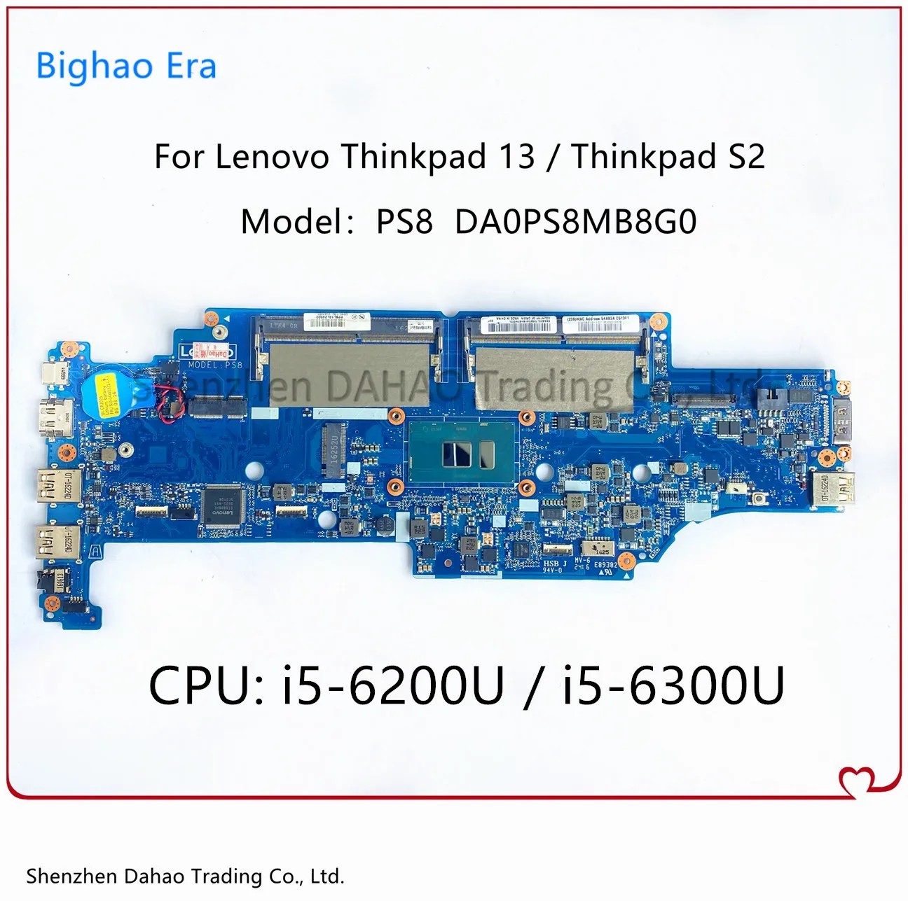 Материнская плата для ноутбука Lenovo Thinkpad 13 S2 с i5-6200U DA0PS8MB8G0 Fru 01AY547 01AV598 01AV602 01AY557 01AY546 01AV597
Материнская плата для ноутбука Lenovo Thinkpad 13 S2 с i5-6200U DA0PS8MB8G0 Fru 01AY547 01AV598 01AV602 01AY557 01AY546 01AV597
