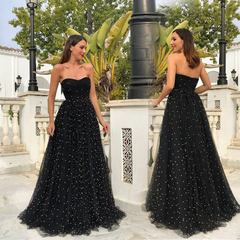 Sexy Evening Dress Strapless Sleeveless Sweep Train Chiffon Long Formal Dress Vestidos De Fiesta De Noche
Sexy Evening Dress Strapless Sleeveless Sweep Train Chiffon Long Formal Dress Vestidos De Fiesta De Noche