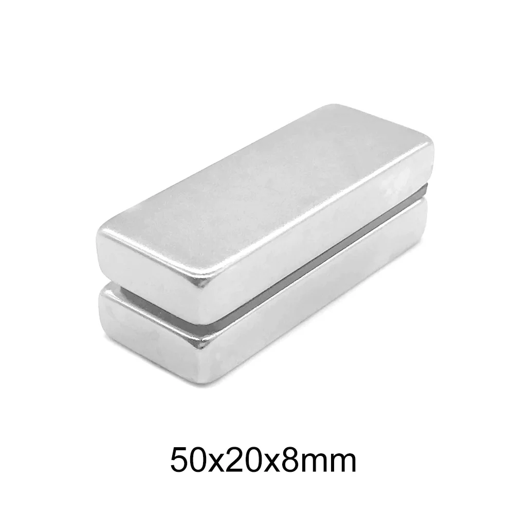 1/2/5PCS 50x20x8 Powerful magnetizing Magnets 50mmX20mm Neodymium Magnet 50x20x8mm Strong NdFeB Permanent Magnetic 50*20*8 mm
1/2/5PCS 50x20x8 Powerful magnetizing Magnets 50mmX20mm Neodymium Magnet 50x20x8mm Strong NdFeB Permanent Magnetic 50*20*8 mm