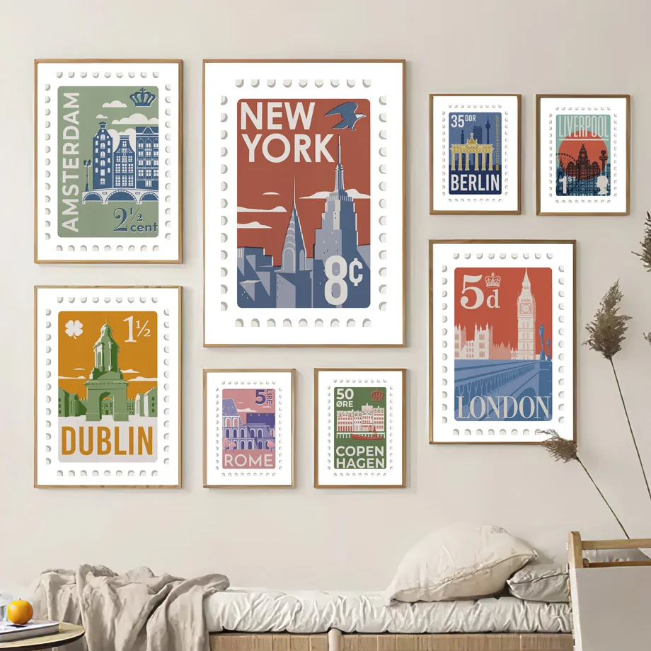 Wall Art Prints New York London Rome Berlin City Skyline Canvas Painting Vintage Nordic Poster Decor Pictures For Living Room
Wall Art Prints New York London Rome Berlin City Skyline Canvas Painting Vintage Nordic Poster Decor Pictures For Living Room