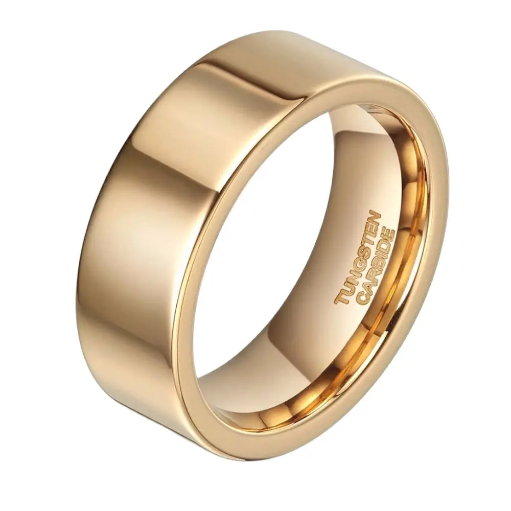 8mm Luxury Gold Tungsten Carbide Ring Polished For Women Wedding Bands Men's Engagement Rings Fashion Jewelry Anti-Scratch
8mm Luxury Gold Tungsten Carbide Ring Polished For Women Wedding Bands Men's Engagement Rings Fashion Jewelry Anti-Scratch