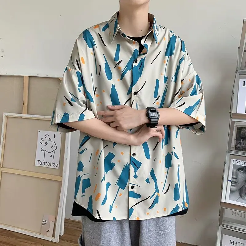 Randomly dyed short-sleeved shirt men's tide brand loose summer beach couple flower shirt ins trend casual half-sleeved jacket
Randomly dyed short-sleeved shirt men's tide brand loose summer beach couple flower shirt ins trend casual half-sleeved jacket