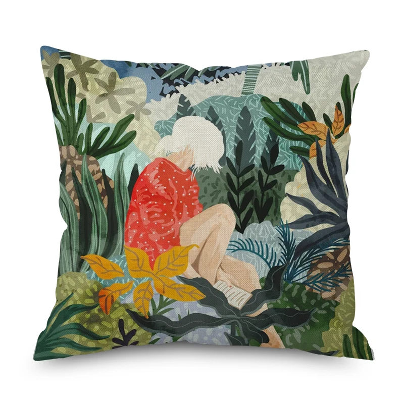 Cartoon Girl Nordic short plush Pillow Case Polyester Decorative Throw Pillow Cover Square style-2
Cartoon Girl Nordic short plush Pillow Case Polyester Decorative Throw Pillow Cover Square style-2
