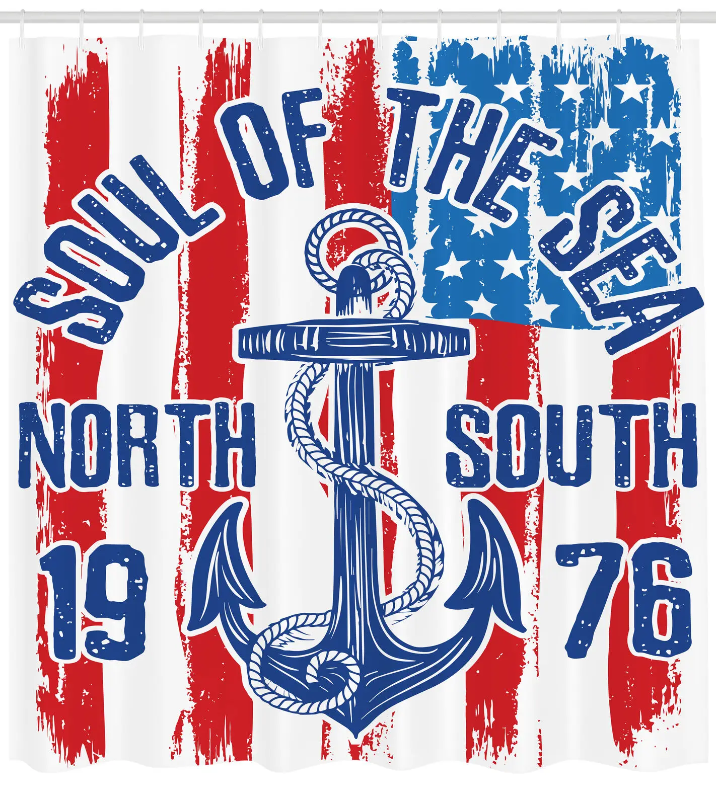 Marine Anchor Pattern Shower Curtain Fabric Decor Set Custom 
Marine Anchor Pattern Shower Curtain Fabric Decor Set Custom