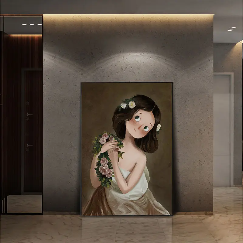 Cartoon Mona Lisa Canvas Painting Posters and Prints Wall Art Pictures for Baby Kids Room Living Room Home Decoration Unframed
Cartoon Mona Lisa Canvas Painting Posters and Prints Wall Art Pictures for Baby Kids Room Living Room Home Decoration Unframed