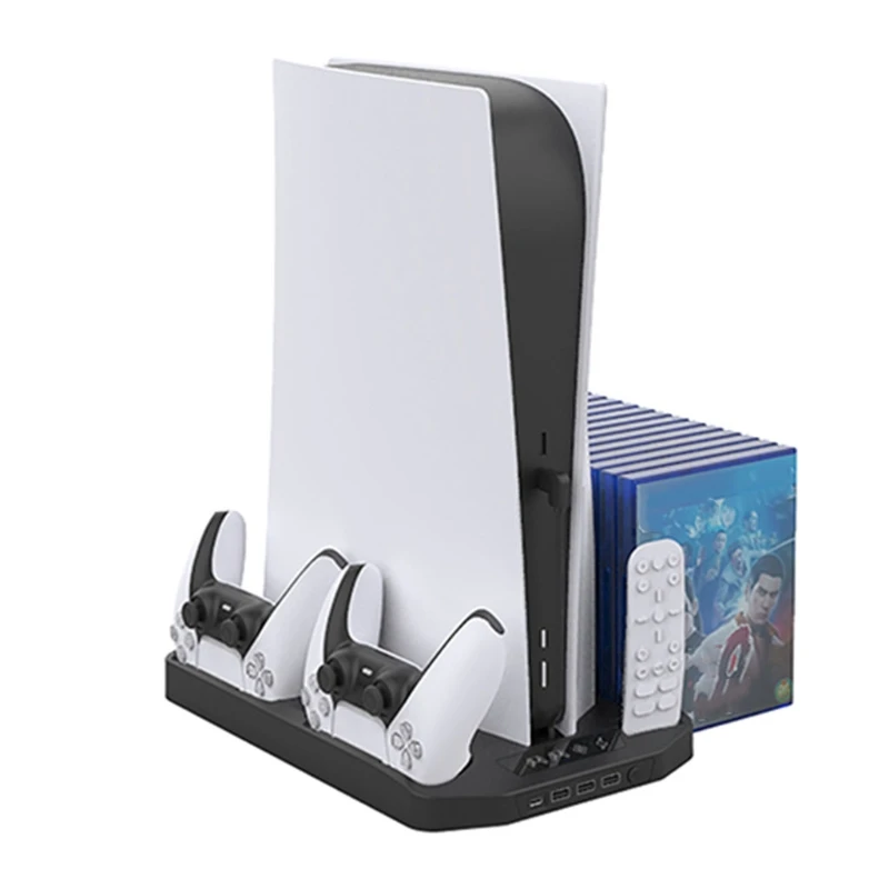 Playstation 5 72XB Handle Seat Charging Disc Storage Rack Handle Storage Bracket Host Cooling Fan Base For PS5 DE/UHD
Playstation 5 72XB Handle Seat Charging Disc Storage Rack Handle Storage Bracket Host Cooling Fan Base For PS5 DE/UHD