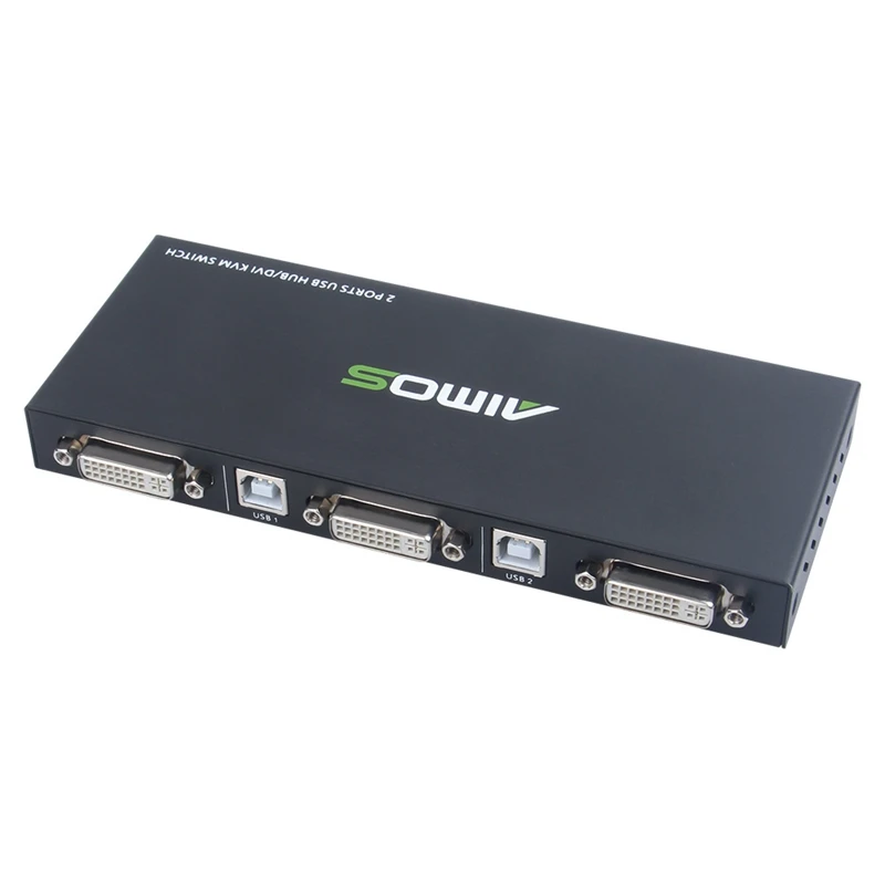 AIMOS 2-Port DVI KVM Switch with Audio Support 4K60HZ Resolution DVI-D Dvi Kvmi Switch Dvi Switch 2 Into1 Dvi Cable DVI-D
AIMOS 2-Port DVI KVM Switch with Audio Support 4K60HZ Resolution DVI-D Dvi Kvmi Switch Dvi Switch 2 Into1 Dvi Cable DVI-D