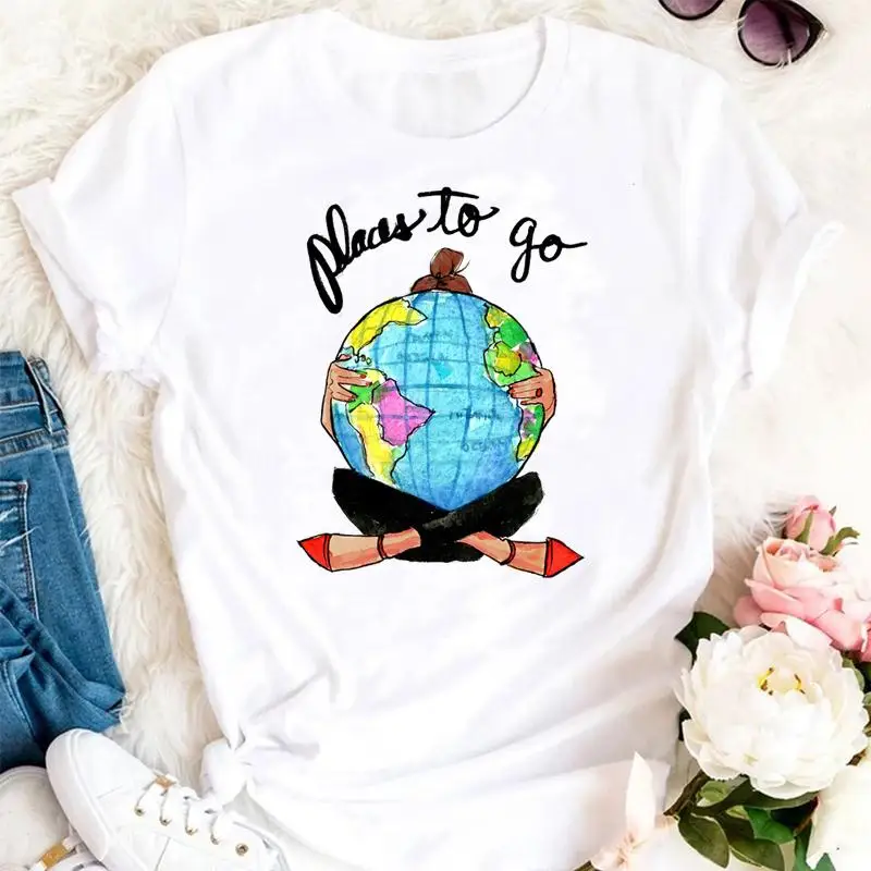 Women Summer New earth Travel Love Holiday Casual Ladies 90s Cartoon Clothes Tshirts Fashion Graphic T Top Lady Print Female Tee
Women Summer New earth Travel Love Holiday Casual Ladies 90s Cartoon Clothes Tshirts Fashion Graphic T Top Lady Print Female Tee