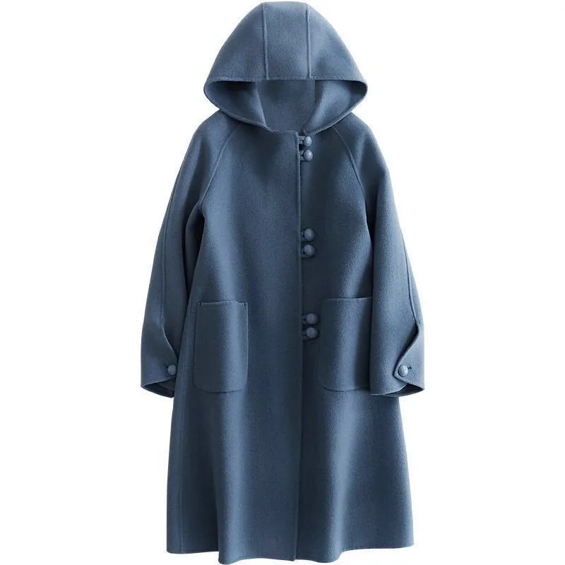 Oversized Women's Wool Blend Jacket 2021 Autumn winter Loose fashion warm Woolen Coat Female Winter Long Coats Overcoat
Oversized Women's Wool Blend Jacket 2021 Autumn winter Loose fashion warm Woolen Coat Female Winter Long Coats Overcoat