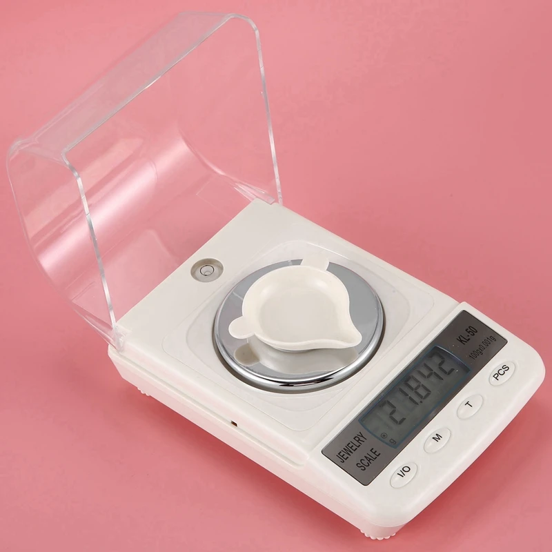 TOP 100G / 0.001G LCD Digital Jewelry Scale Precision Diamond Laboratory Scale Electronic Scale with USB Cable
TOP 100G / 0.001G LCD Digital Jewelry Scale Precision Diamond Laboratory Scale Electronic Scale with USB Cable