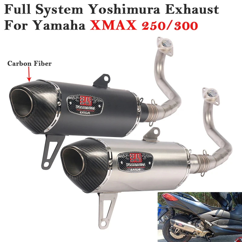 Выхлопная труба для мотоцикла Yoshimura, выхлопная труба из углеродного волокна для Yamaha XMAX 250 300 XMAX300 XMAX250
Выхлопная труба для мотоцикла Yoshimura, выхлопная труба из углеродного волокна для Yamaha XMAX 250 300 XMAX300 XMAX250