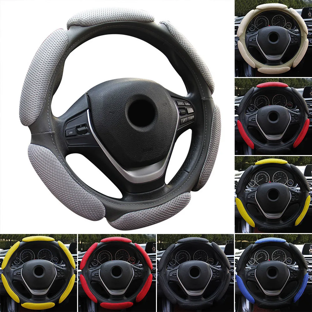 Car Breathable Mesh Steering Wheel Non-slip Cover Universal Protector 15inch Car Accessories Automotive Goods
Car Breathable Mesh Steering Wheel Non-slip Cover Universal Protector 15inch Car Accessories Automotive Goods